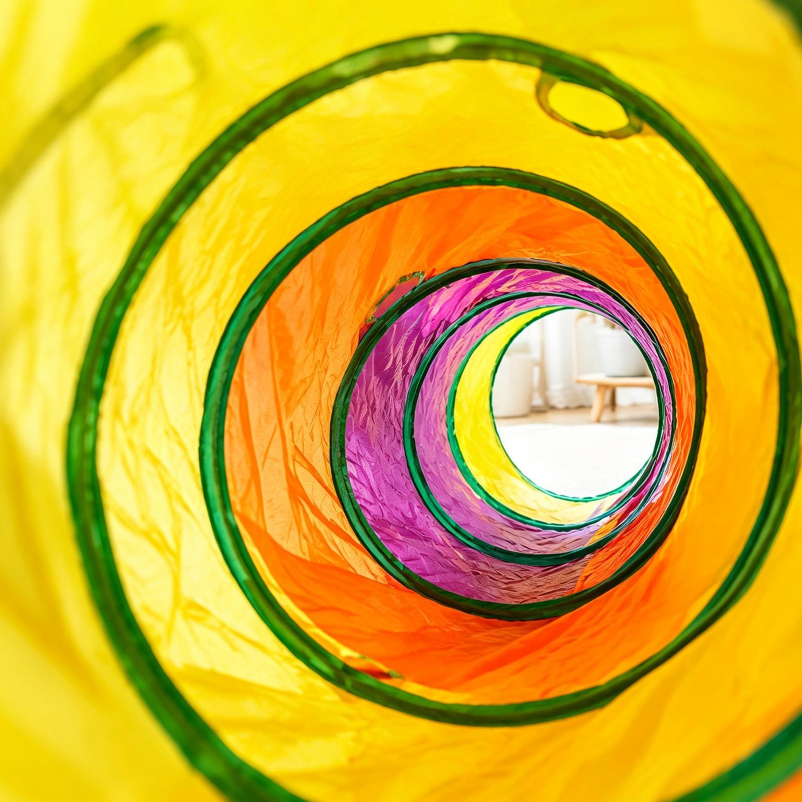 Interactive Cat Toy - Túnel para gatos, decoración interactiva de