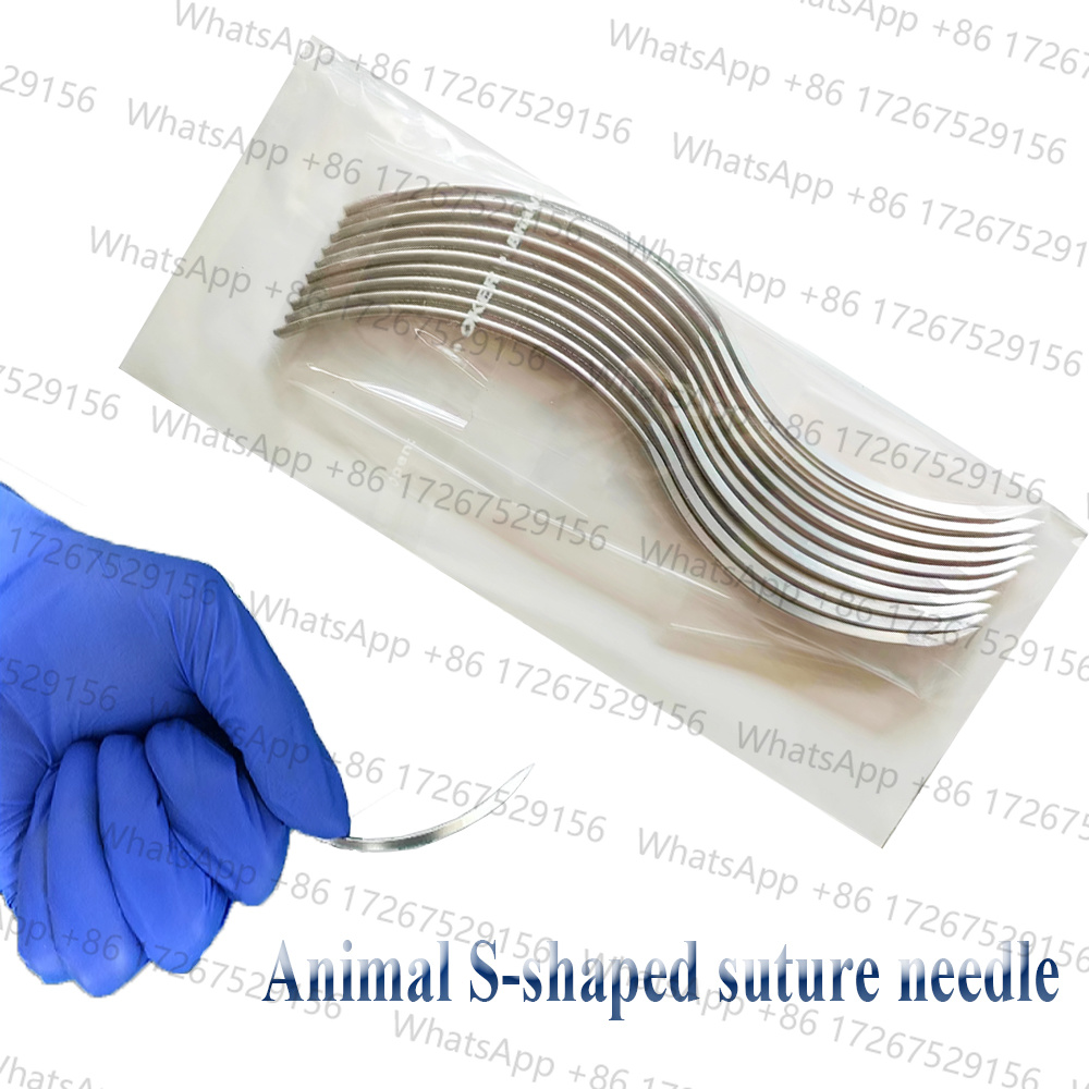 Pet Supplies Vet Clinic - 10 unidades/bolsa Agujas curvas en forma
