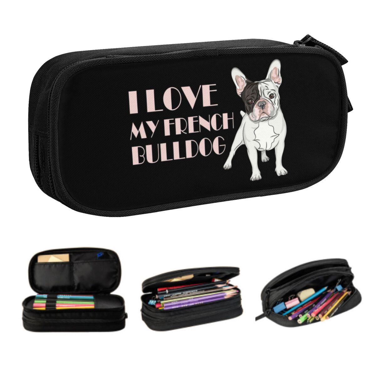 Pet X Supplies & Tack Reviews - Estuche de lápices personalizado con Bulldog