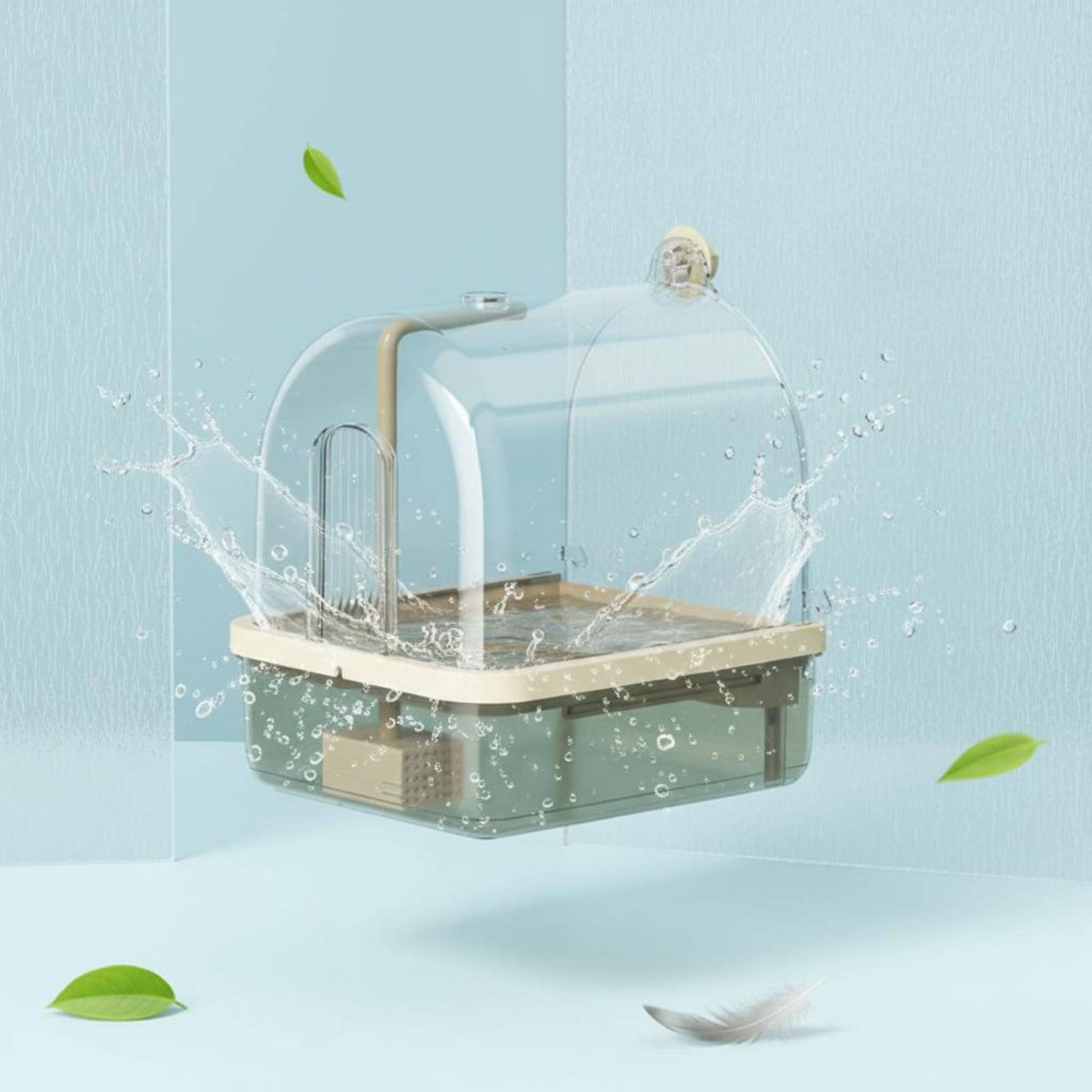 Pet Supplies Us - Baño Automático para Pájaros con Sensor