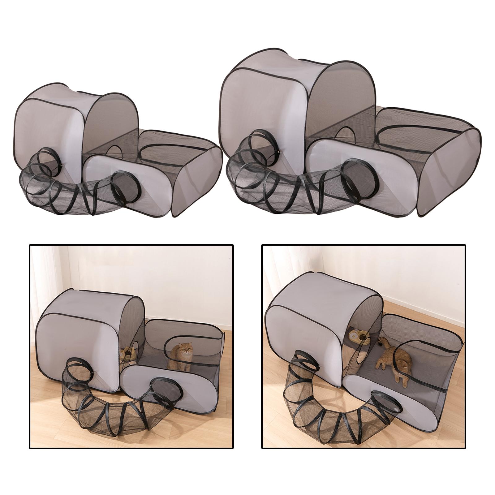 Interactive Cat Toy - Jaula tipo túnel de tubo para