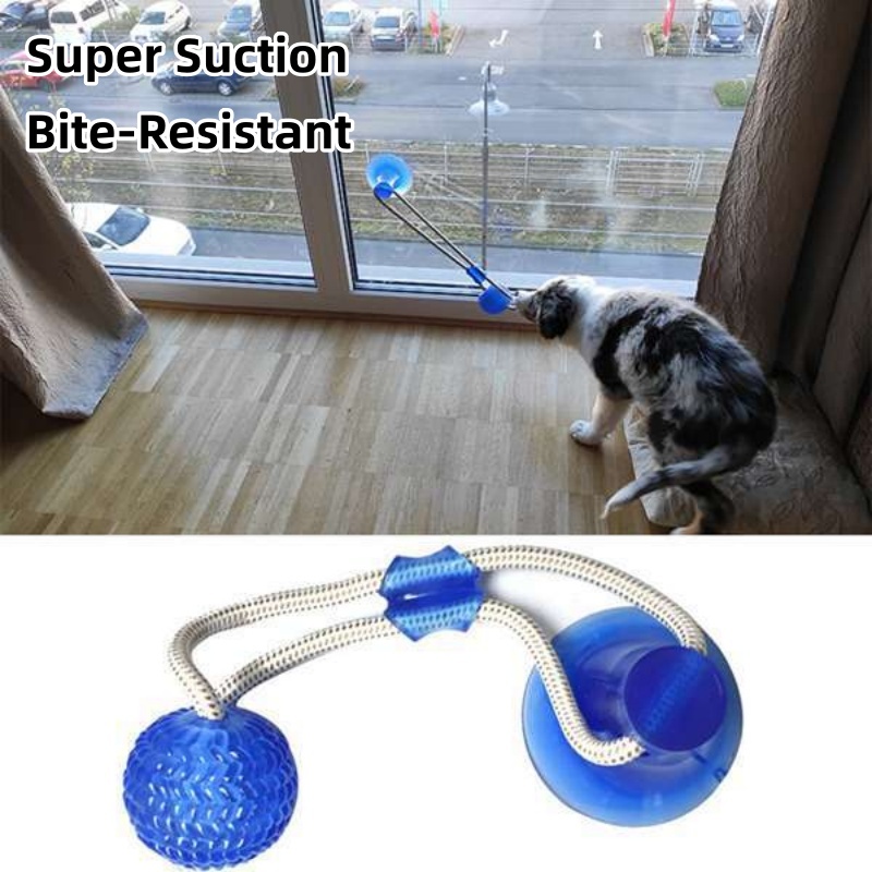 Pet Dental Chew Toy - Juguete Resistente con Ventosa para Perros,
