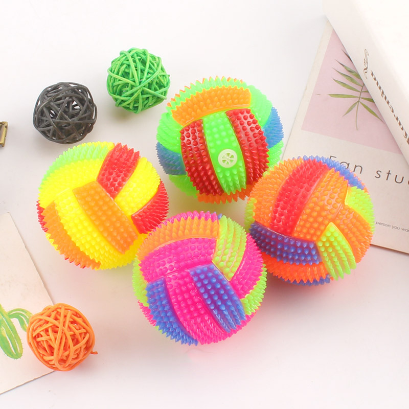Pet Dental Chew Toy - Pelota brillante para perros, juguete Led