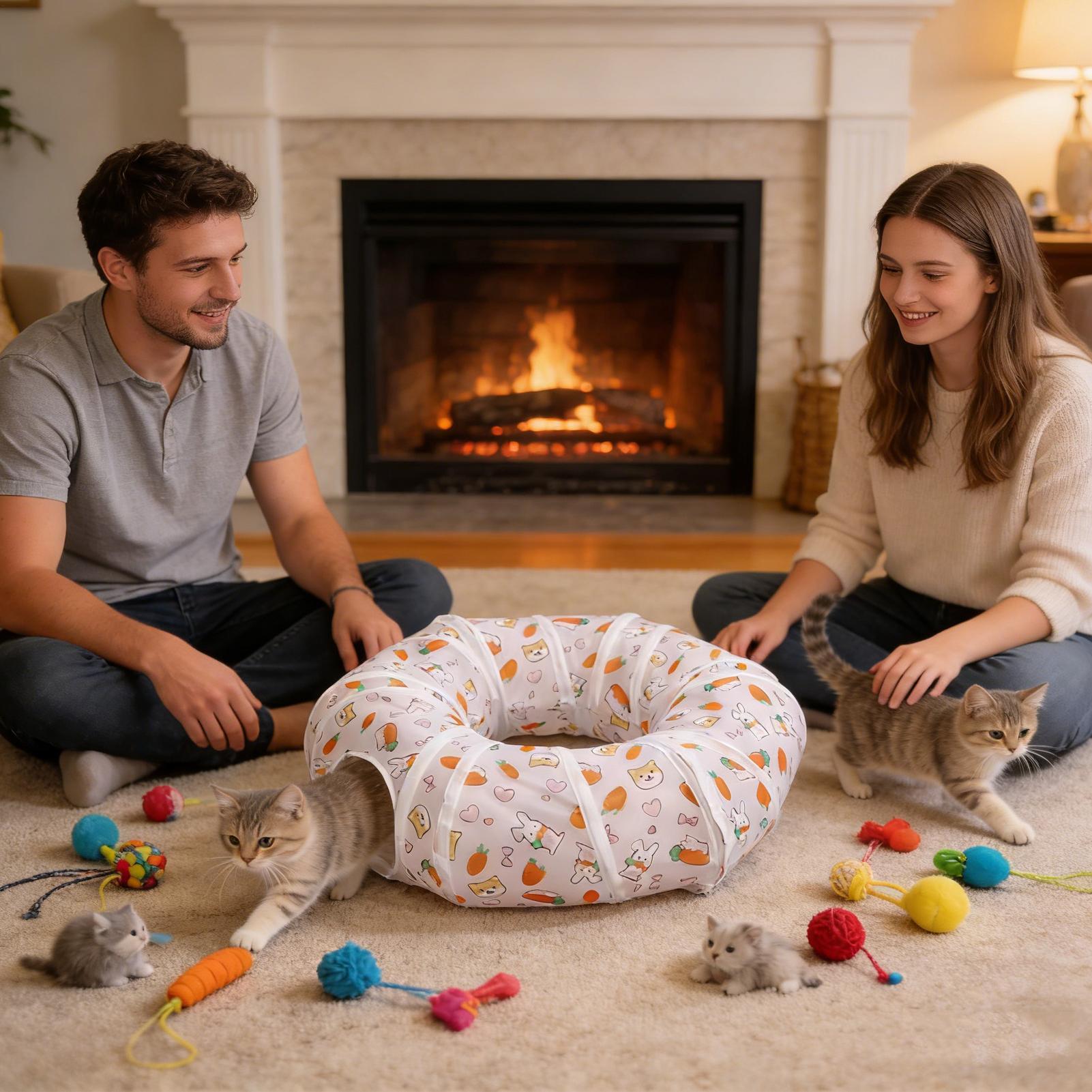 Túneles para gatos, juguete in - Interactive Cat Toy reseña y precio