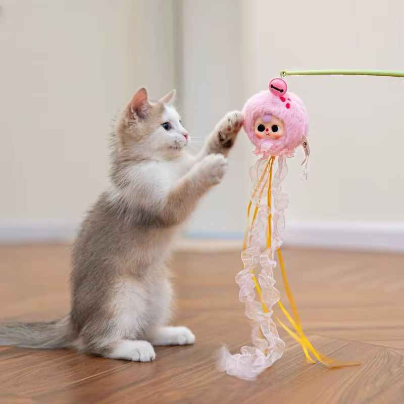 Nuevo palo de tres gatos para  - Interactive Cat Toy reseña y precio