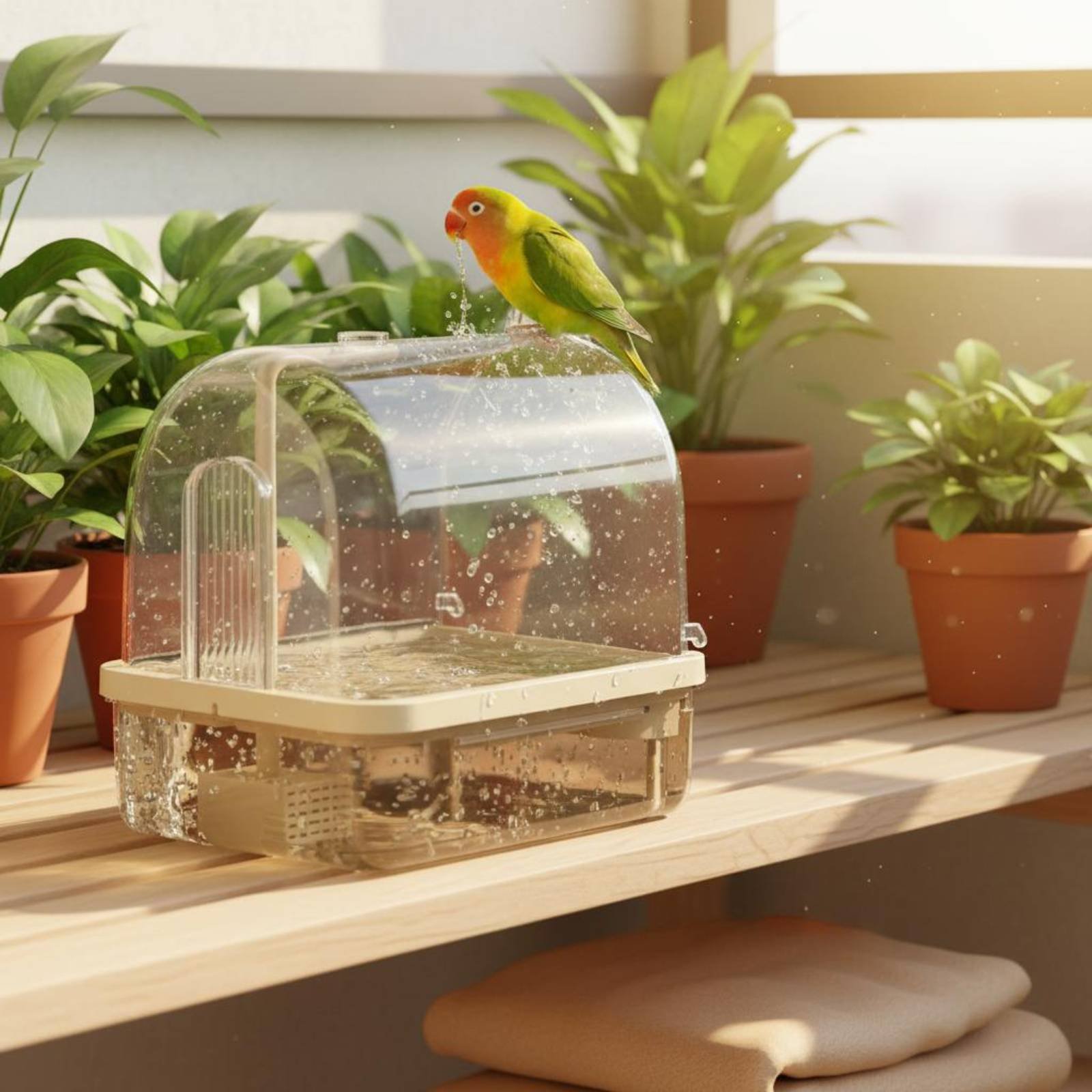 Baño Automático para Pájaros c - Pet Supplies Us reseña y precio